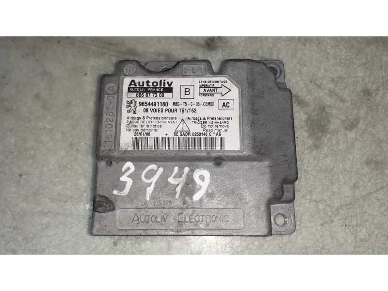 Recambio de centralita airbag para peugeot 307 berlina (s2) xs referencia OEM IAM 9654491180 606877300 21610281