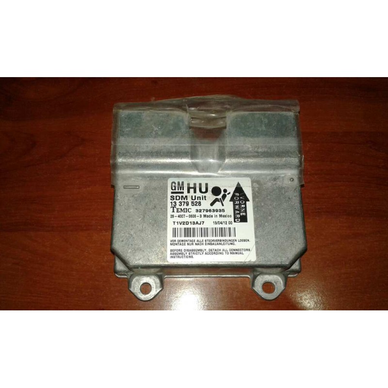 Recambio de centralita airbag para opel corsa d expression referencia OEM IAM 13379528 327963935 T1V2D13AJ7