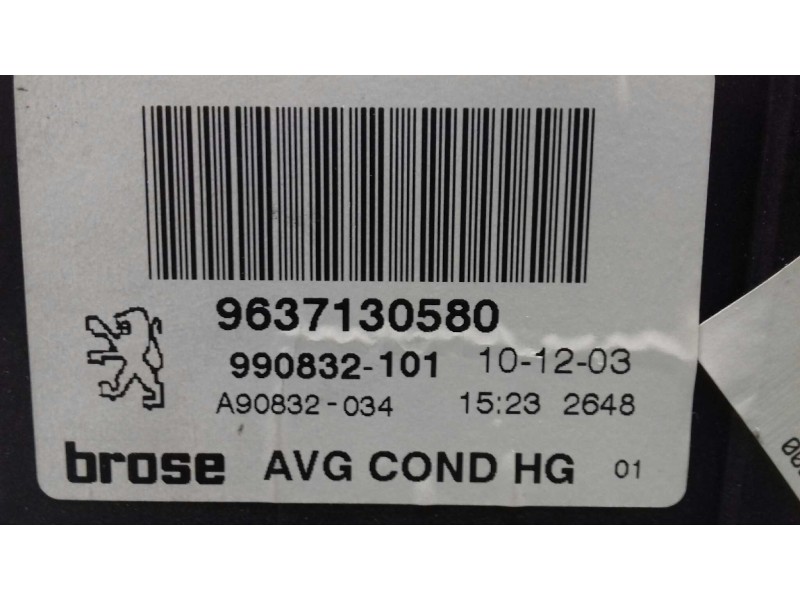 Recambio de motor elevalunas delantero izquierdo para peugeot 307 break / sw (s1) sw referencia OEM IAM 9637130580 0130821767 
