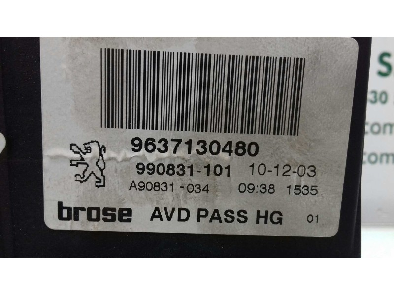 Recambio de motor elevalunas delantero derecho para peugeot 307 break / sw (s1) sw referencia OEM IAM 9637130480 0130821766 