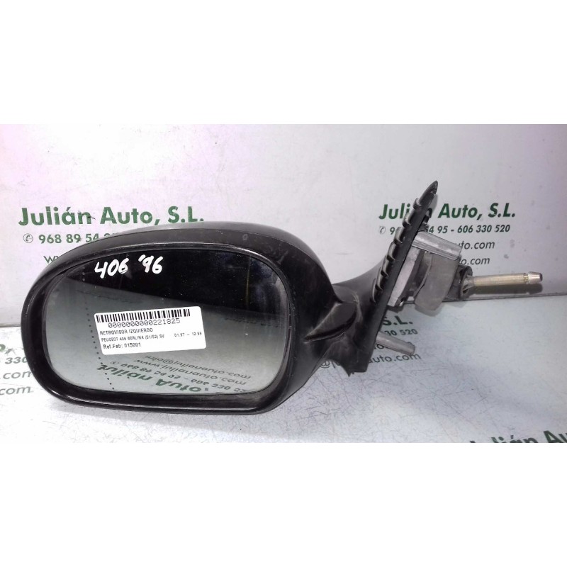 Recambio de retrovisor izquierdo para peugeot 406 berlina (s1/s2) sv referencia OEM IAM 015001  MANUAL