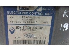 Recambio de centralita motor uce para renault kangoo (f/kc0) alize referencia OEM IAM R04080012H 7700104956 7700111206 2