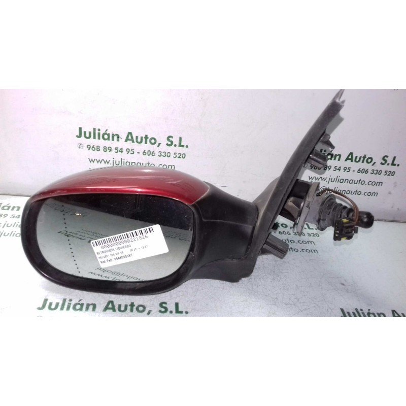 Recambio de retrovisor izquierdo para peugeot 206 sw xs referencia OEM IAM 96480953XT 027003 MANUAL