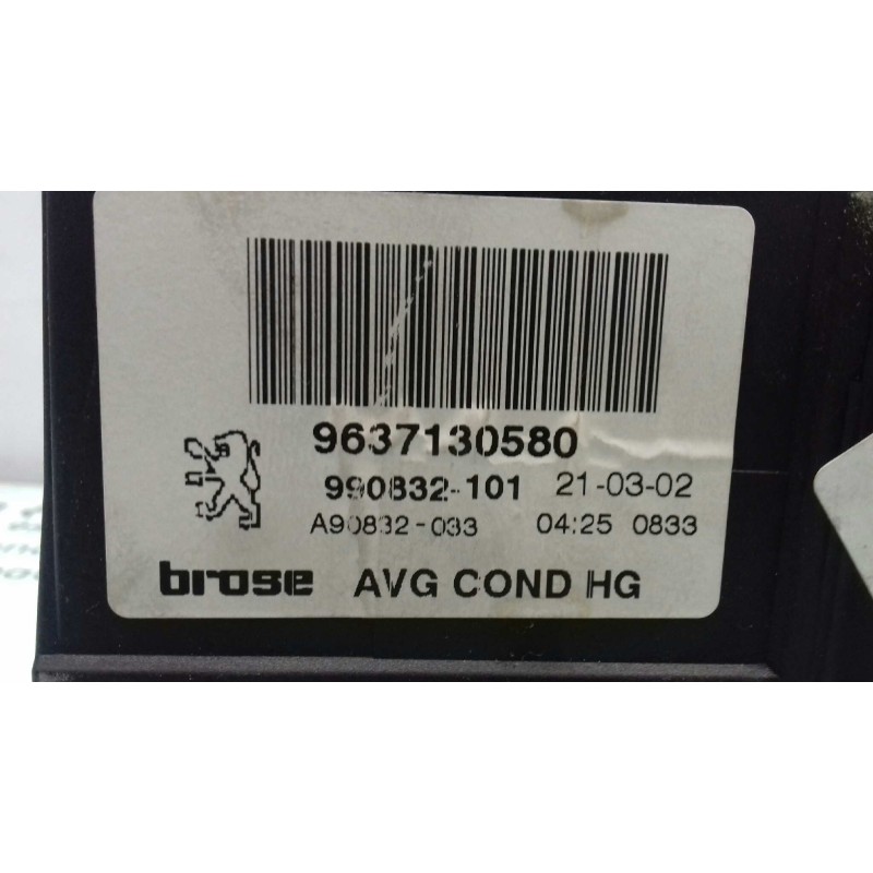 Recambio de motor elevalunas delantero izquierdo para peugeot 307 break / sw (s1) sw referencia OEM IAM 9637130580 0130821767 