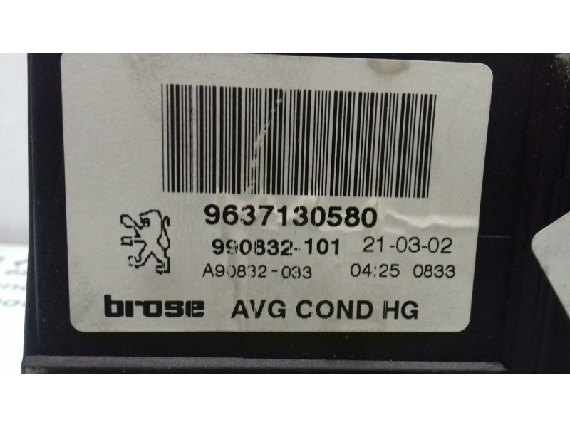 Recambio de motor elevalunas delantero izquierdo para peugeot 307 break / sw (s1) sw referencia OEM IAM 9637130580 0130821767 