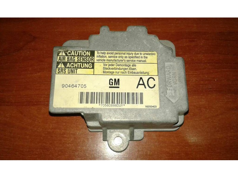 Recambio de centralita airbag para opel vectra b berlina básico referencia OEM IAM 90464705 70560886DUY  Recambio de centralita airbag para opel vectra b berlina básico referencia OEM IAM 90464705 70560886DUY