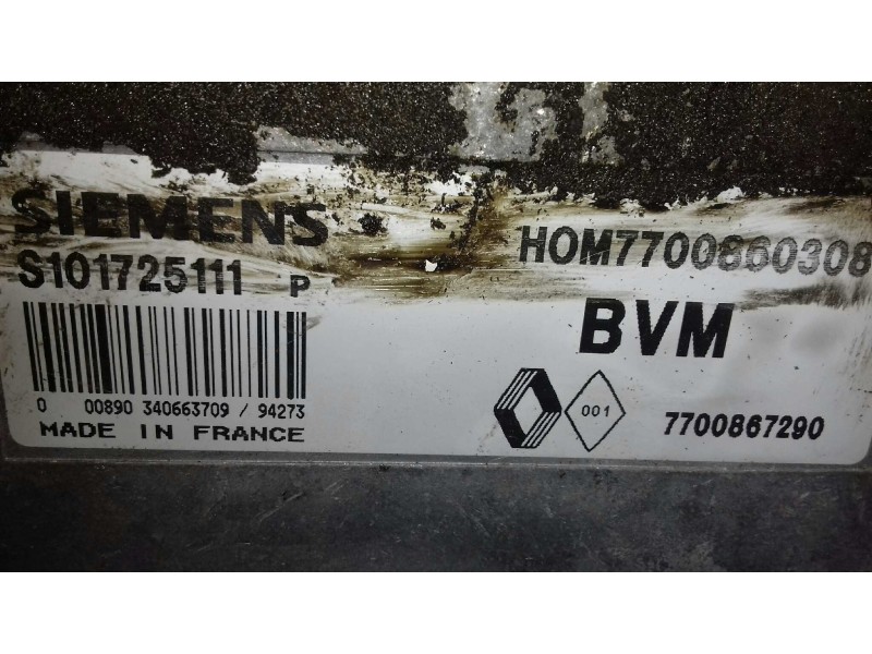 Recambio de centralita motor uce para renault laguna (b56) 1.8 referencia OEM IAM S101725111 HOM7700860308 7700867290 Recambio de centralita motor uce para renault laguna (b56) 1.8 referencia OEM IAM S101725111 HOM7700860308 7700867290