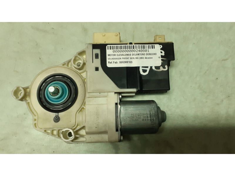 Recambio de motor elevalunas delantero derecho para peugeot 307 berlina (s2) xs referencia OEM IAM 996388103 997831101 774600470