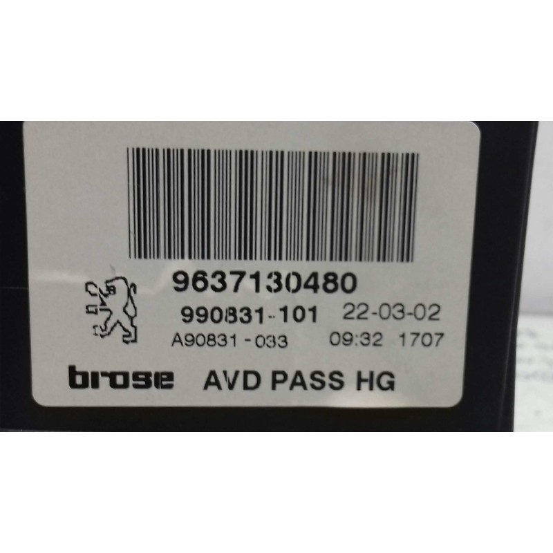 Recambio de motor elevalunas delantero derecho para peugeot 307 break / sw (s1) sw referencia OEM IAM 9637130480 0130821766 