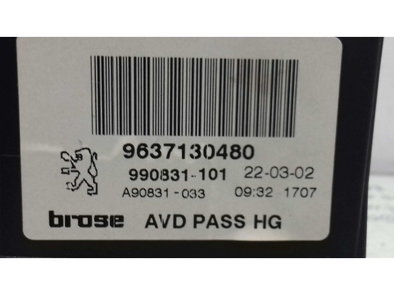 Recambio de motor elevalunas delantero derecho para peugeot 307 break / sw (s1) sw referencia OEM IAM 9637130480 0130821766 