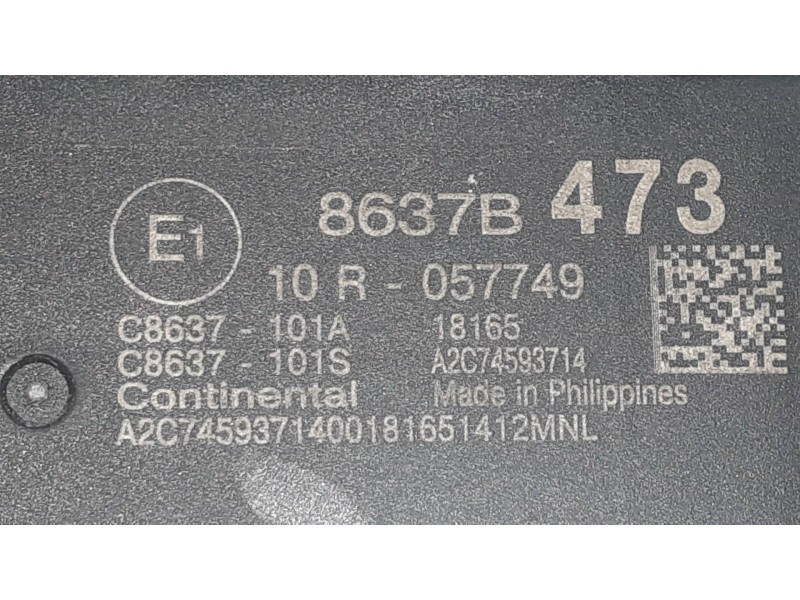 Recambio de caja reles / fusibles para mitsubishi eclipse cross top 4wd referencia OEM IAM 8637B473 10R057749 CONTINENTAL