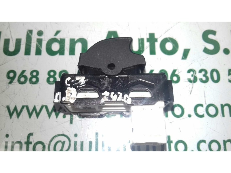 Recambio de mando elevalunas delantero derecho para citroen c3 pure tech referencia OEM IAM 96762292ZD  
