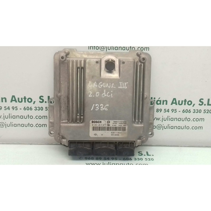 Recambio de centralita motor uce para renault laguna iii authentique referencia OEM IAM 0281017613 8201119647 8201150399