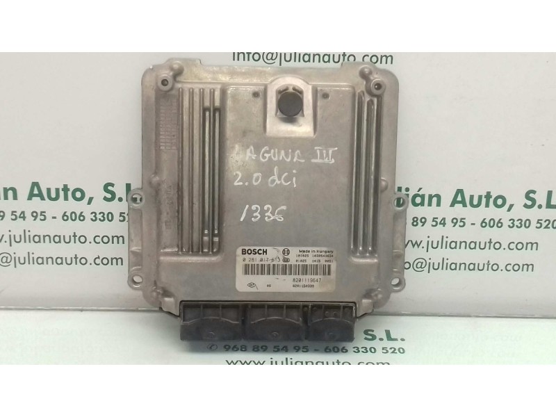 Recambio de centralita motor uce para renault laguna iii authentique referencia OEM IAM 0281017613 8201119647 8201150399