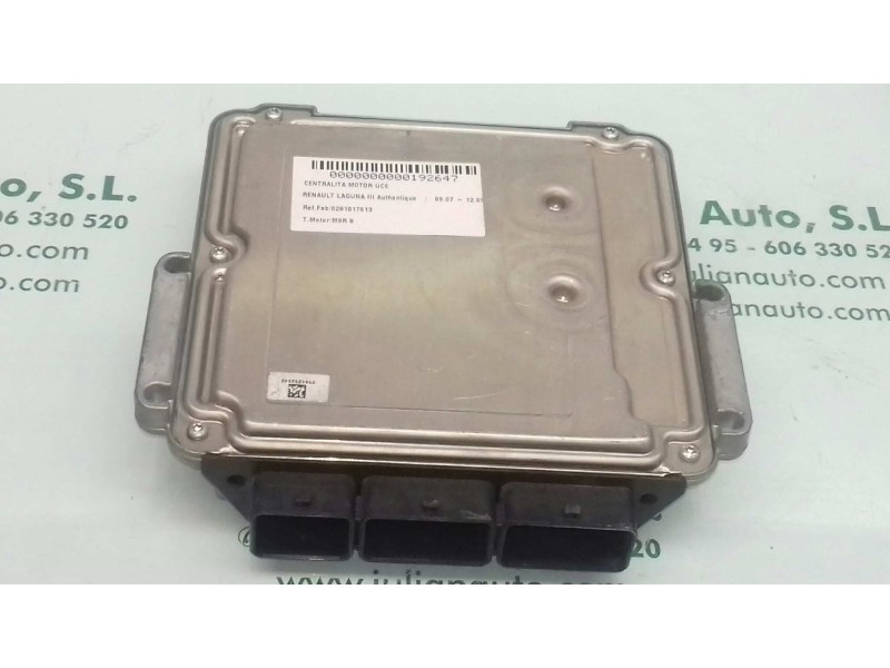 Recambio de centralita motor uce para renault laguna iii authentique referencia OEM IAM 0281017613 8201119647 8201150399