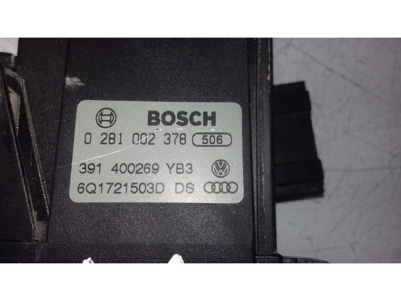 Recambio de pedal acelerador para seat ibiza (6l1) stella referencia OEM IAM 0281002378 391400269YB3 BOSCH
