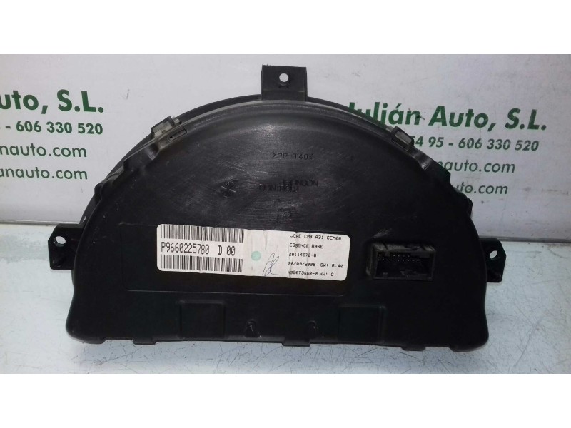 Recambio de cuadro instrumentos para citroen c3 1.1 furio referencia OEM IAM P9660225780D02 216787204E JOHNSON CONTROLS