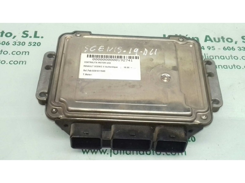 Recambio de centralita motor uce para renault scenic ii authentique referencia OEM IAM 0281011549 8200310863 8200370779