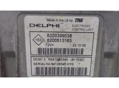 Recambio de centralita motor uce para renault clio iii confort expression referencia OEM IAM 8200399038 8200513163 DELPHI 2