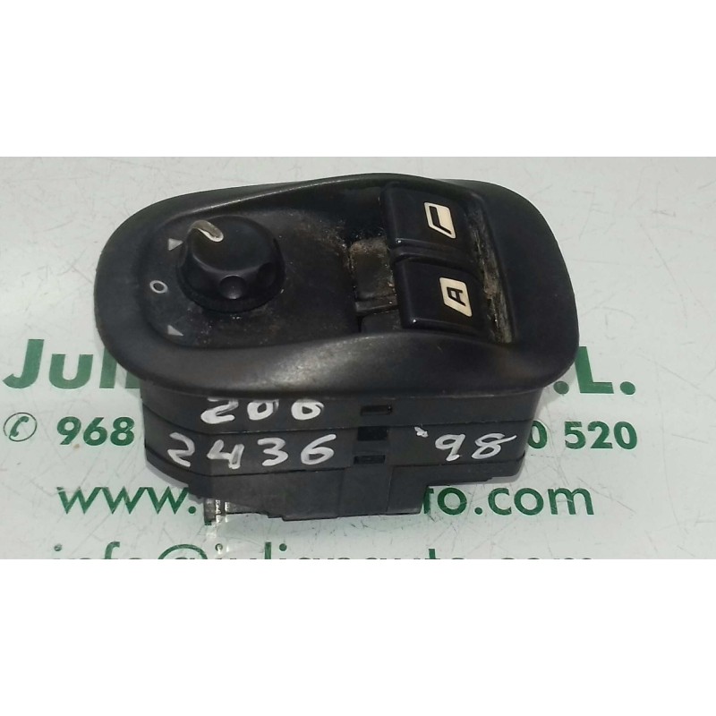 Recambio de mando elevalunas delantero izquierdo para peugeot 206 berlina xn referencia OEM IAM   REGULADOR ESPEJOS