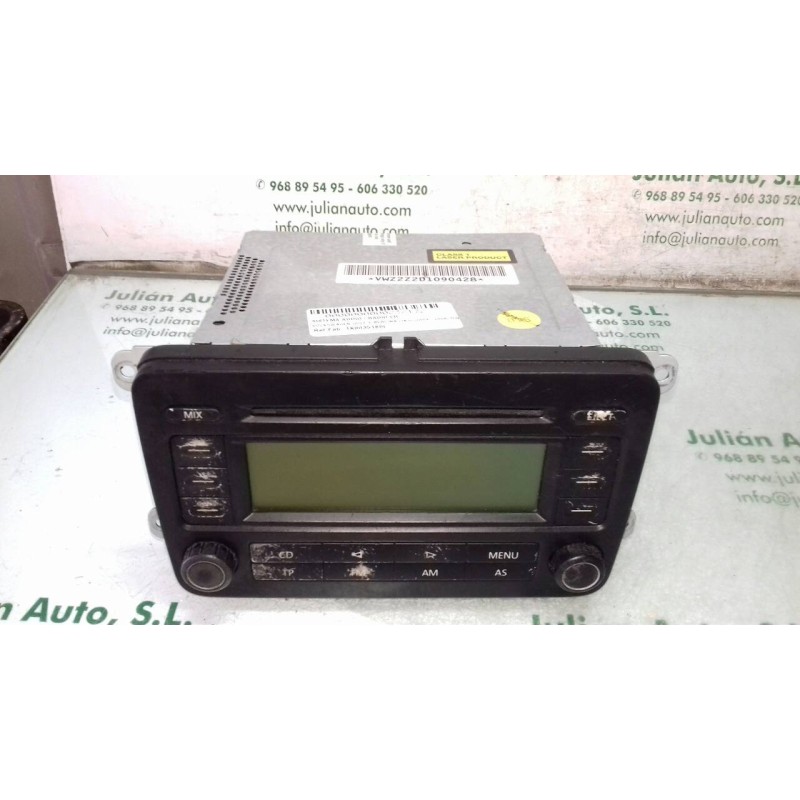 Recambio de sistema audio / radio cd para volkswagen golf v berlina (1k1) highline referencia OEM IAM 1K0035186L VWZ2Z2D1090428 