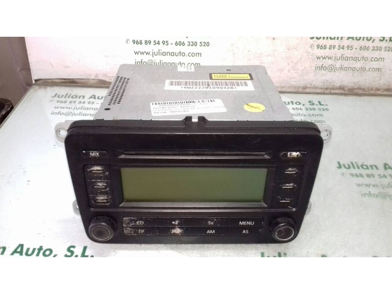 Recambio de sistema audio / radio cd para volkswagen golf v berlina (1k1) highline referencia OEM IAM 1K0035186L VWZ2Z2D1090428 