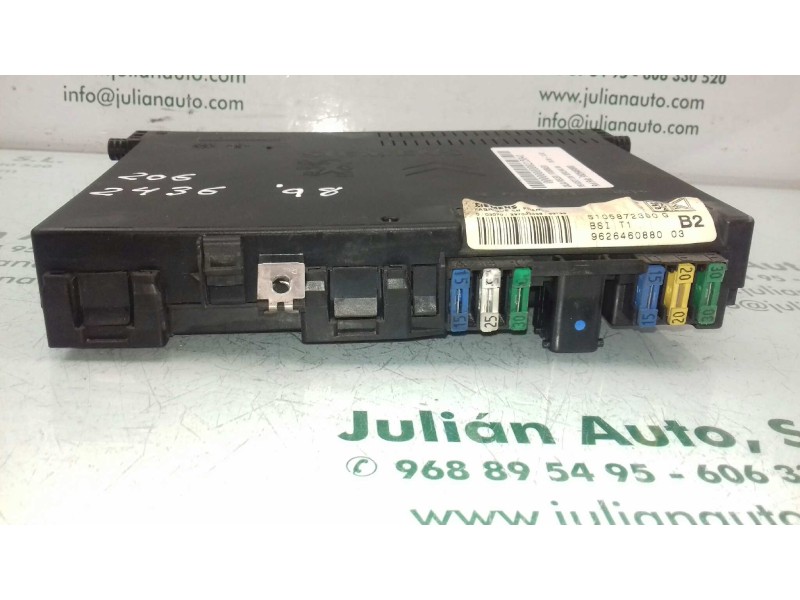 Recambio de caja reles / fusibles para peugeot 206 berlina xn referencia OEM IAM 9626460880 BSI B2 SIEMENS