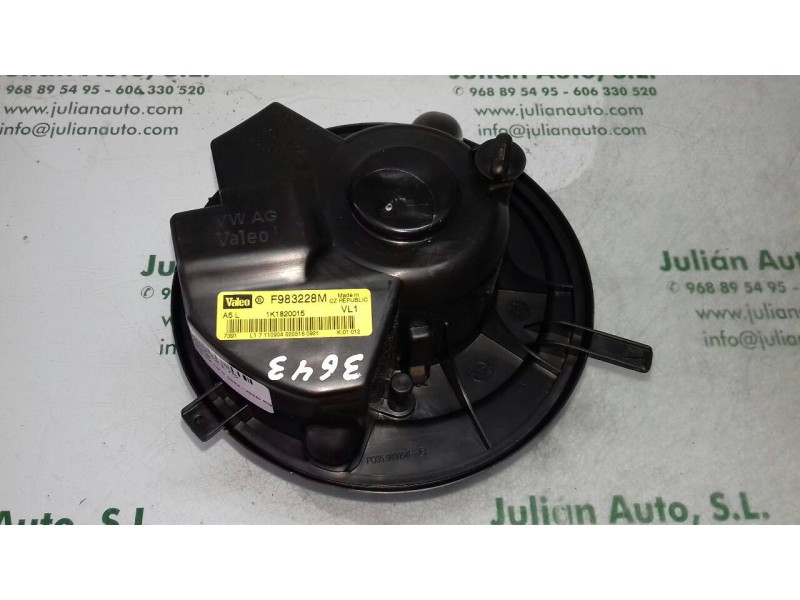 Recambio de ventilador calefaccion para volkswagen golf v berlina (1k1) highline referencia OEM IAM 1K1820015 F983228M VALEO