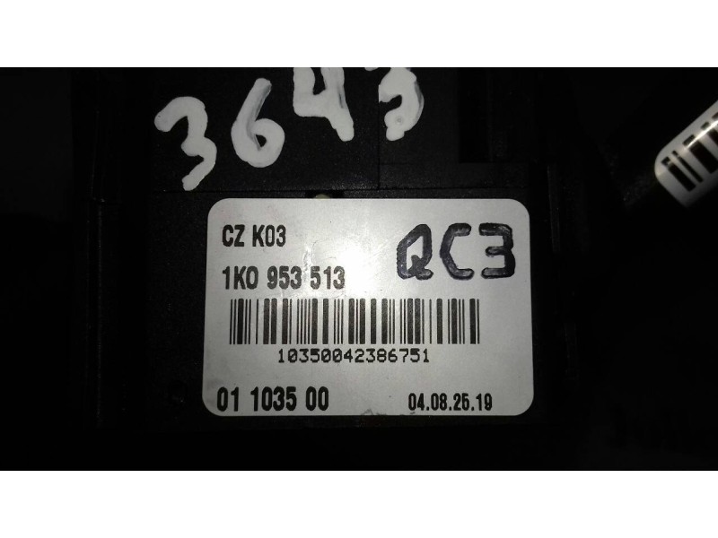 Recambio de mando intermitentes para volkswagen golf v berlina (1k1) highline referencia OEM IAM 1K0953513  