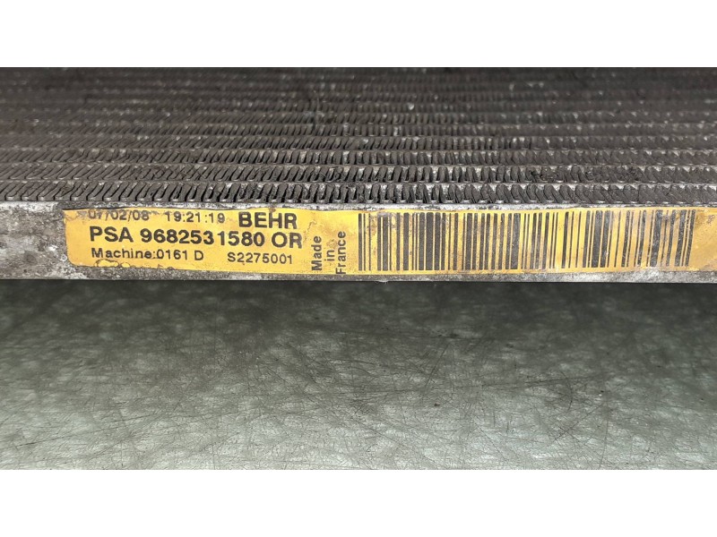 Recambio de condensador / radiador aire acondicionado para peugeot 308 1.6 16v referencia OEM IAM 9682531580  BEHR