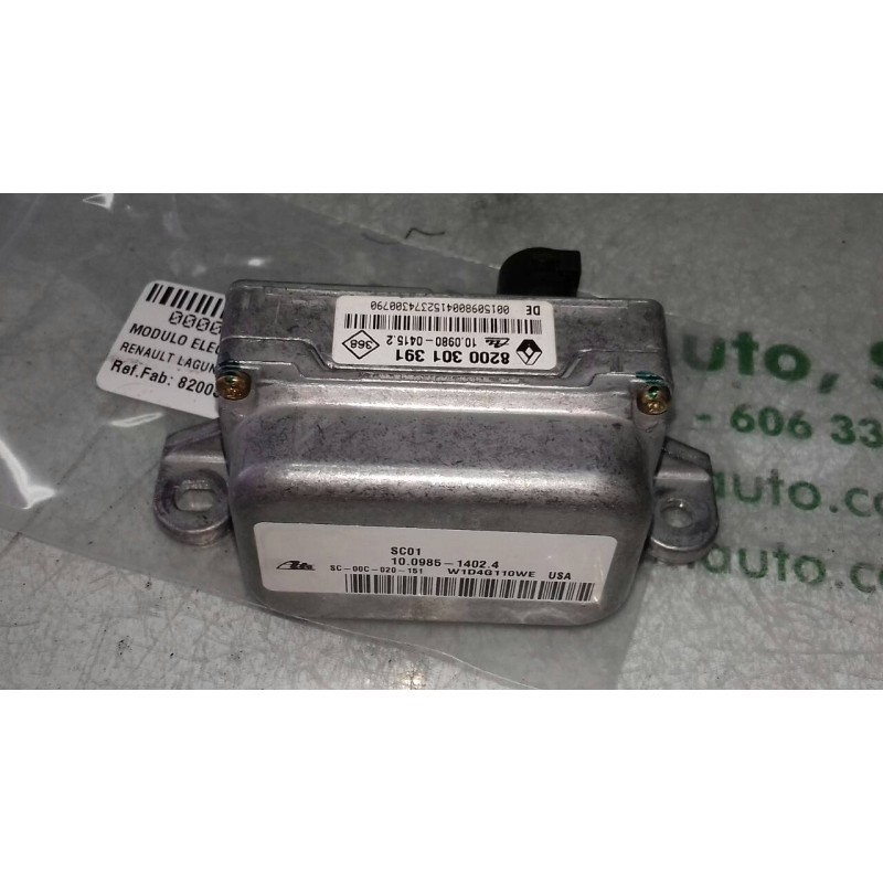 Recambio de modulo electronico para renault laguna ii (bg0) authentique referencia OEM IAM 8200301391 10098514024 ATE