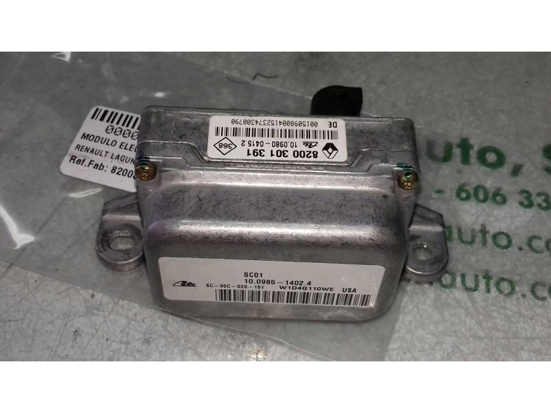 Recambio de modulo electronico para renault laguna ii (bg0) authentique referencia OEM IAM 8200301391 10098514024 ATE