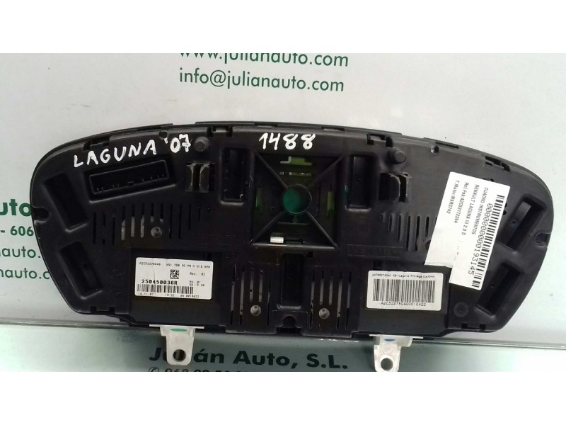 Recambio de cuadro instrumentos para renault laguna iii 2.0 d referencia OEM IAM A2C53172264 A2C53215297 250450036R