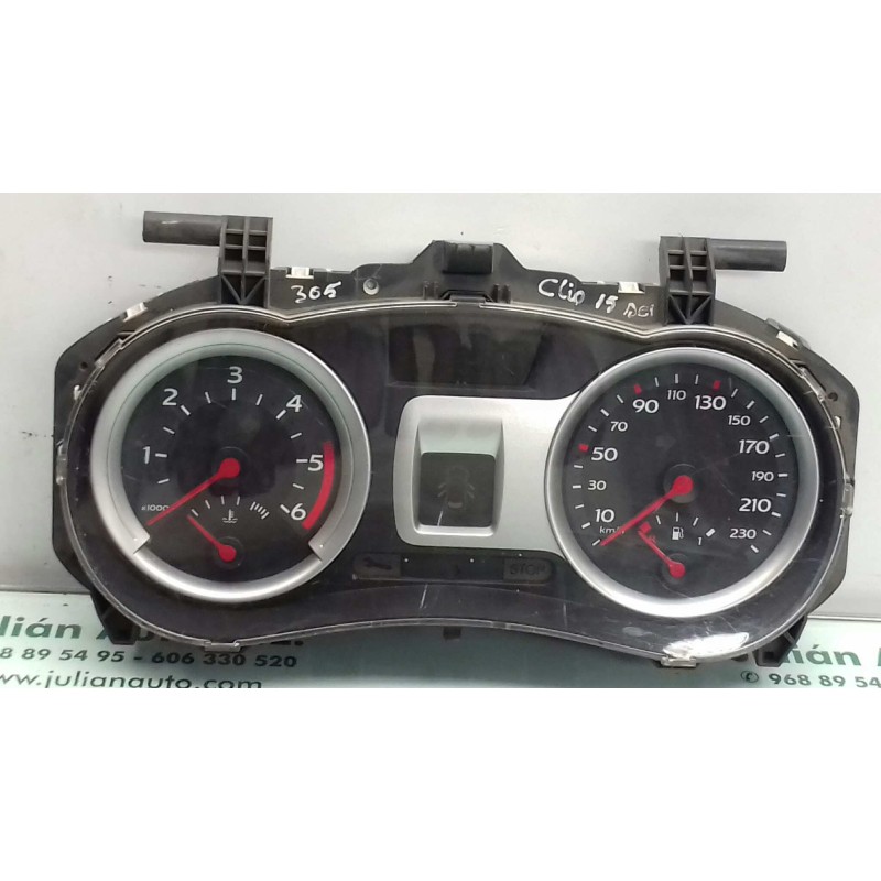 Recambio de cuadro instrumentos para renault clio iii confort dynamique referencia OEM IAM 8200582705 VP5RQF10841DB VISTEON