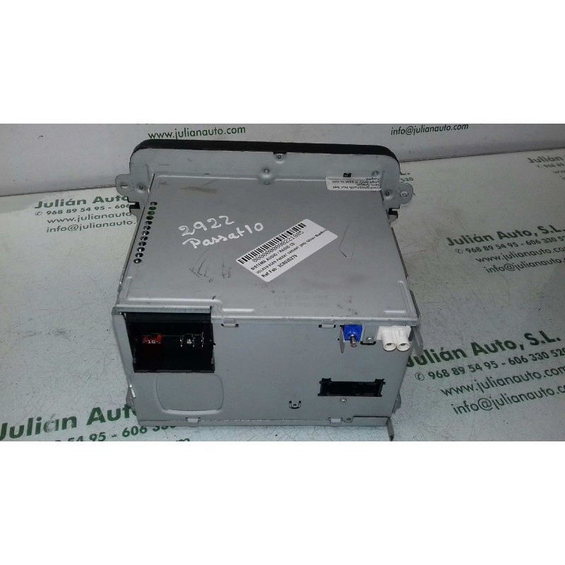 Recambio de sistema audio / radio cd para volkswagen passat variant (365) edition bluemotion referencia OEM IAM 3C8035279 3C8035