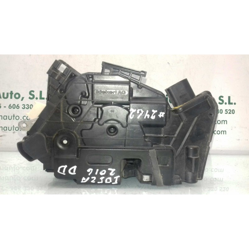 Recambio de cerradura puerta delantera derecha para seat ibiza (6p1) reference referencia OEM IAM 5N1837016F 3+3 PINES NEGRO