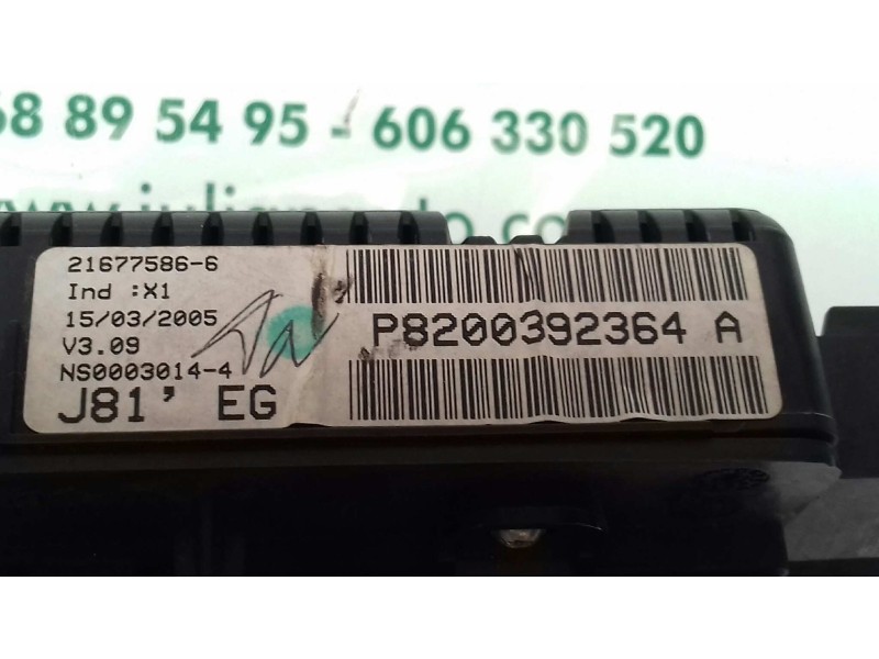 Recambio de cuadro instrumentos para renault espace iv (jk0) grand espace initiale referencia OEM IAM P8200392364A 216775866 