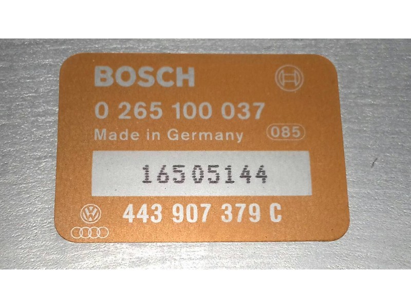 Recambio de centralita abs para audi 100 berlina (c4) básico referencia OEM IAM 0265100037 443907379C BOSCH