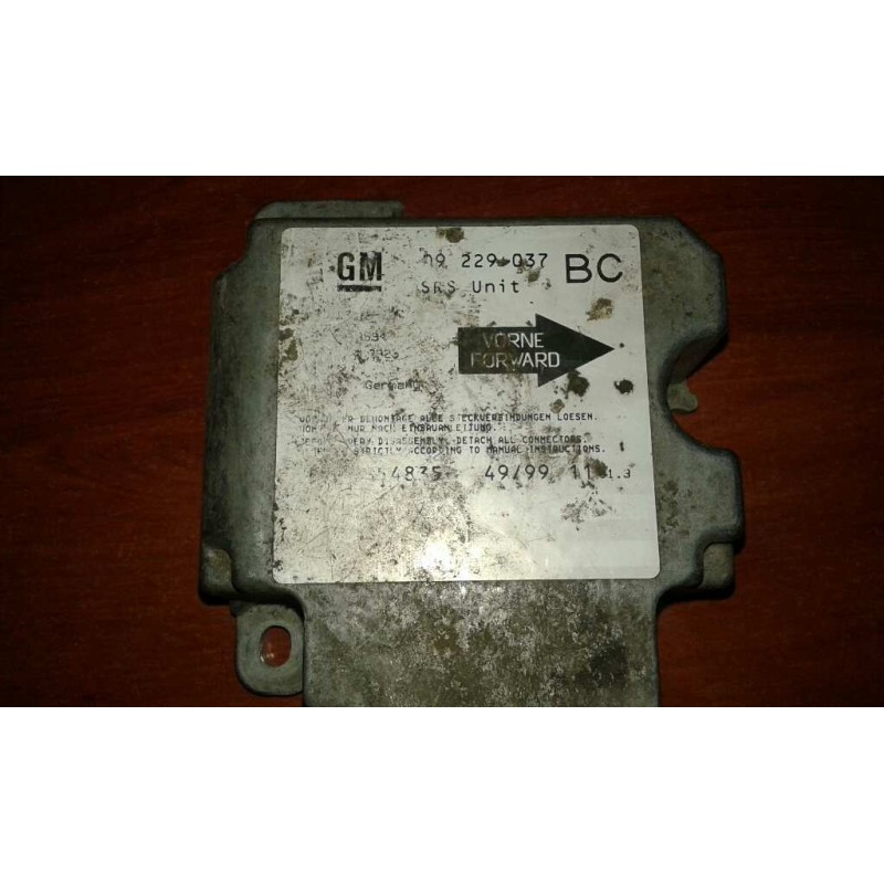 Recambio de centralita airbag para opel astra g berlina club referencia OEM IAM 09229037BC  