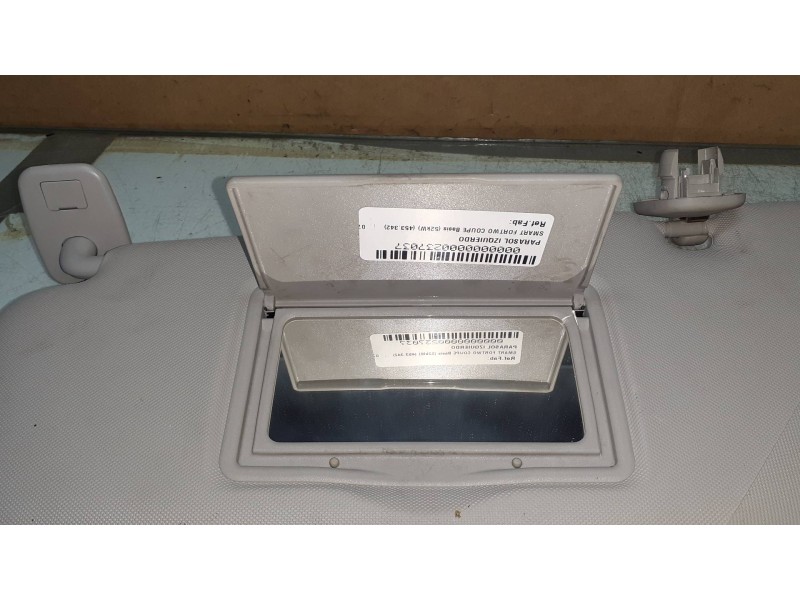 Recambio de parasol izquierdo para smart fortwo coupe basis (52kw) (453.342) referencia OEM IAM   