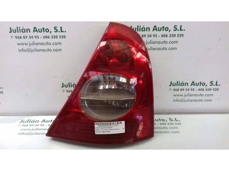 Recambio de piloto trasero derecho para renault clio ii fase ii (b/cb0) authentique referencia OEM IAM 085511941R  