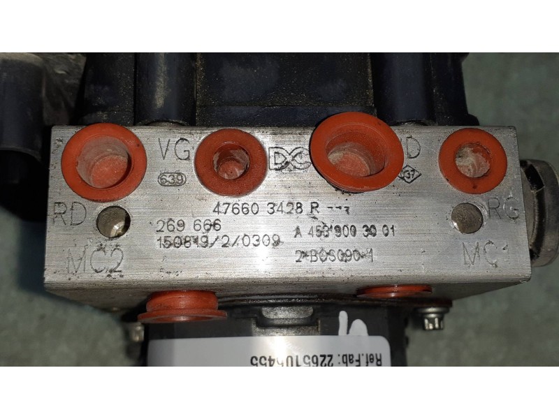 Recambio de abs para smart fortwo coupe basis (52kw) (453.342) referencia OEM IAM 2265106455 0265956320 BOSCH