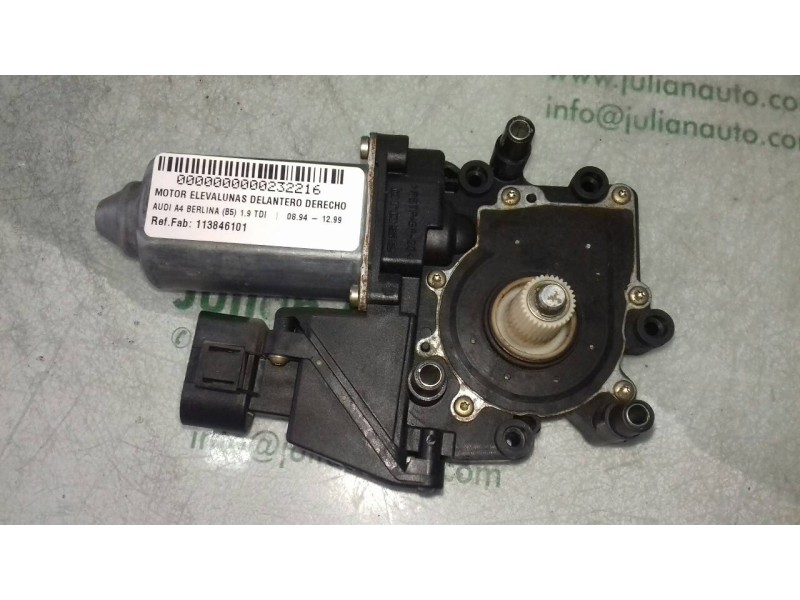 Recambio de motor elevalunas delantero derecho para audi a4 berlina (b5) 1.9 tdi referencia OEM IAM 113846101  