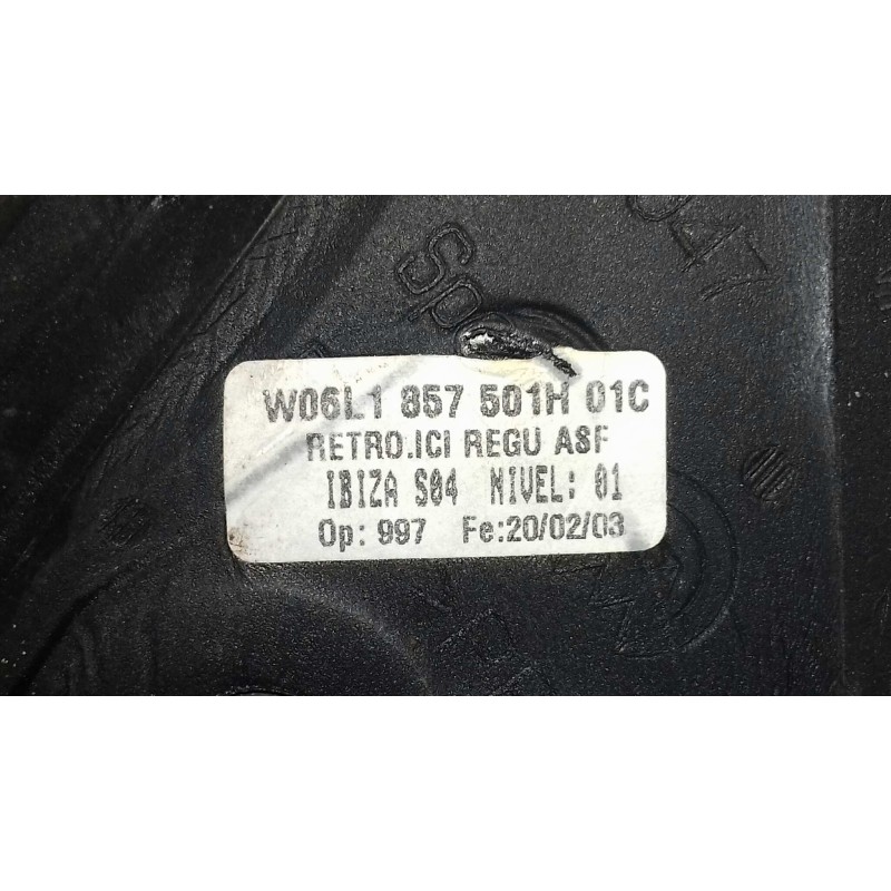 Recambio de retrovisor izquierdo para seat cordoba berlina (6l2) stella referencia OEM IAM W06L1857501  MANUAL