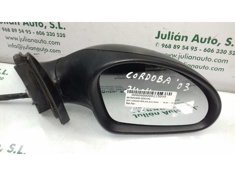 Recambio de retrovisor derecho para seat cordoba berlina (6l2) stella referencia OEM IAM   MANUAL