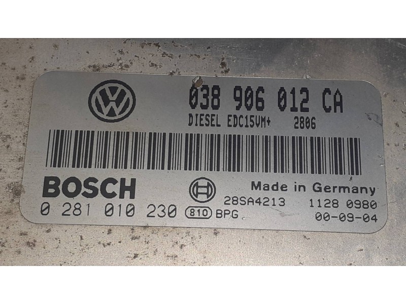 Recambio de centralita motor uce para seat leon (1m1) signo referencia OEM IAM 038906012CA 0281010230 BOSCH