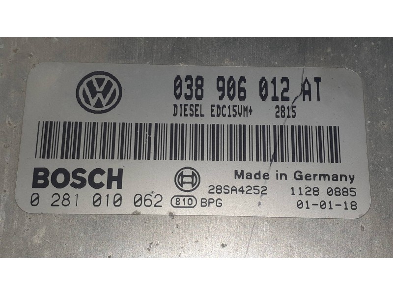 Recambio de centralita motor uce para seat leon (1m1) signo referencia OEM IAM 038906012AT 0281010062 BOSCH