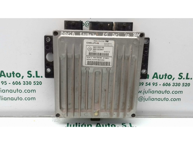 Recambio de centralita motor uce para dacia sandero stepway referencia OEM IAM 8201002106 8201023847 KIT - DELPHI