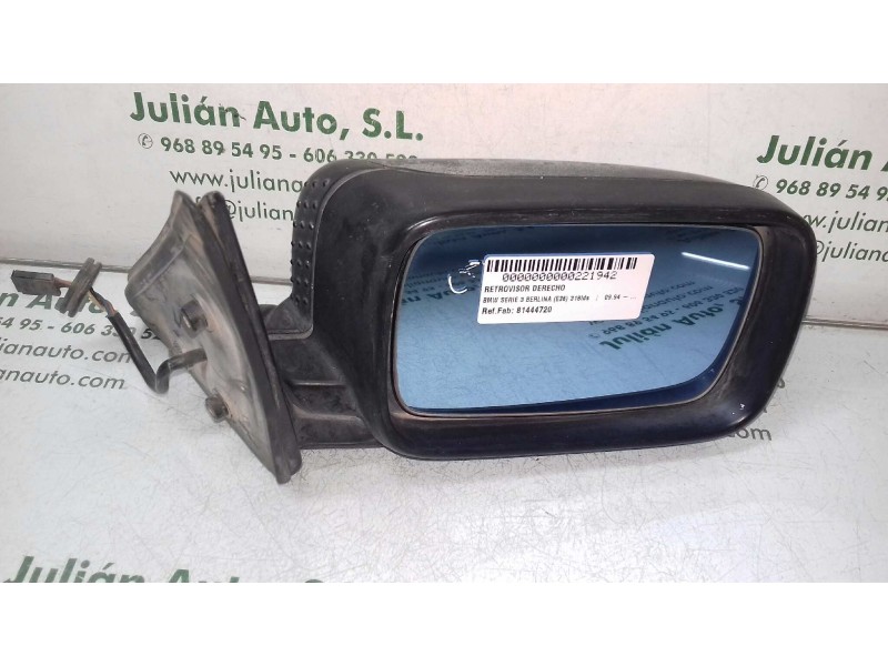 Recambio de retrovisor derecho para bmw serie 3 berlina (e36) 318tds referencia OEM IAM 81444720  ELECTRICO