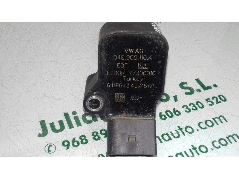 Recambio de bobina encendido para seat ibiza (6p1) reference referencia OEM IAM 04E905110K  4 PINES